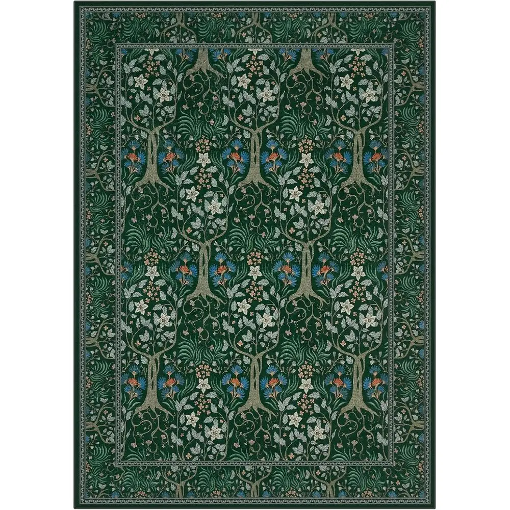 Living room with Boho floral rug
