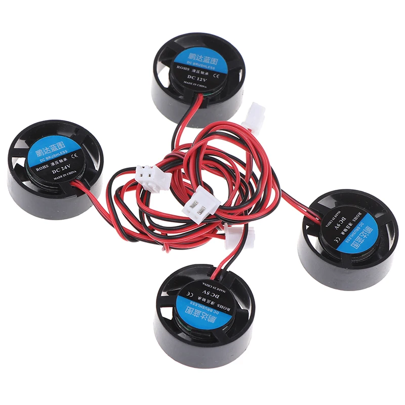 25.5x10mm 5V 9V 12V 24V Round Mini Cooling Fan for LED Lamps Computer Radiator electric fan computer case fan