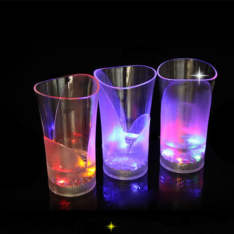 Flash Light Up Cups Sensor Shorts Glasses Fun Cup LED Drinking Blinking  Barware for Bar Night Club Birthday Christmas Party - AliExpress