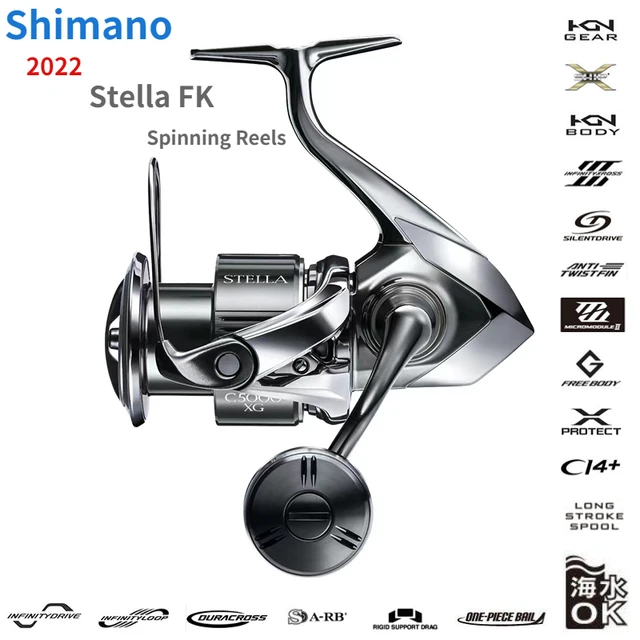 New 2022 Shimano STELLA FK 1000-5000 Saltwater Spinning Fishing