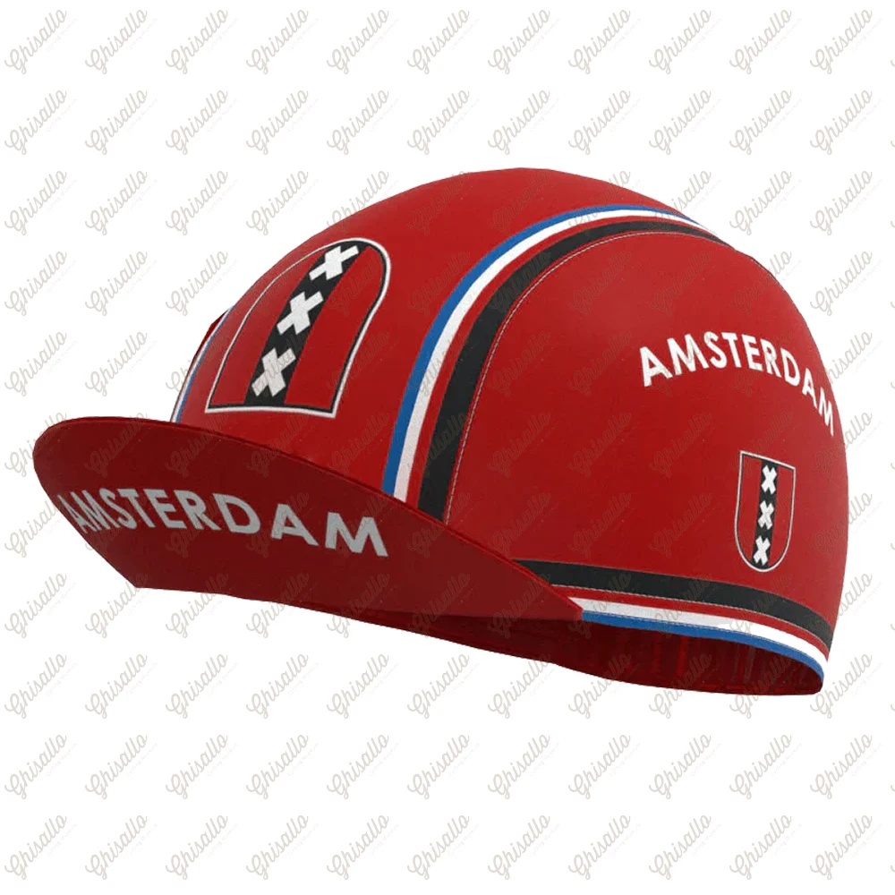 Amsterdam Retro Multi Styles Pizza Plant Dog Lips Sunday Ride Bike New Classical Cycling Caps Bouygues Gorra Ciclismo Unisex 4