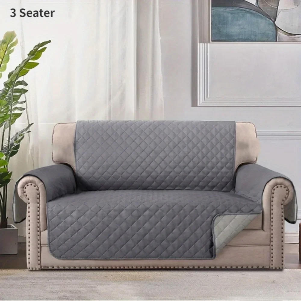 1/2/3 Seat Sofa Cover, Sofa Cover Can Be Flipped Sofa Cover Waterproof Furniture Protective Cover Pet Sofa Cover Sofa Cover Gray 4