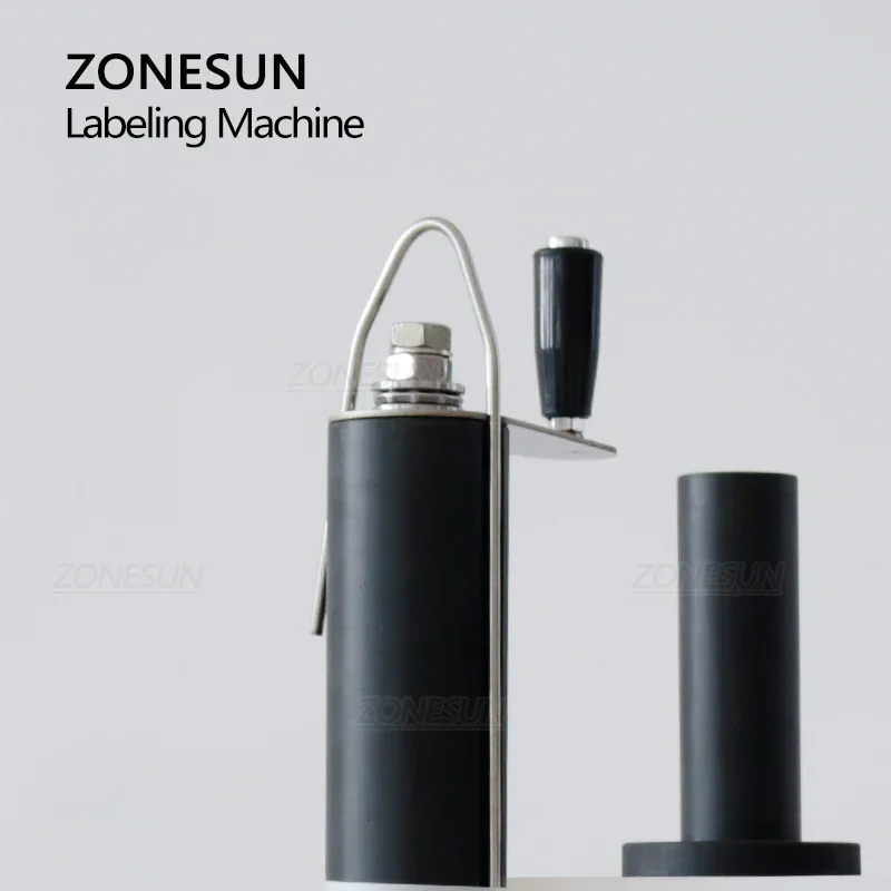 ZONESUN ZS-TB3 Manual Bottle Label Sticker Peeling Applicator Flat Round Square Polygon Surface Machine 3