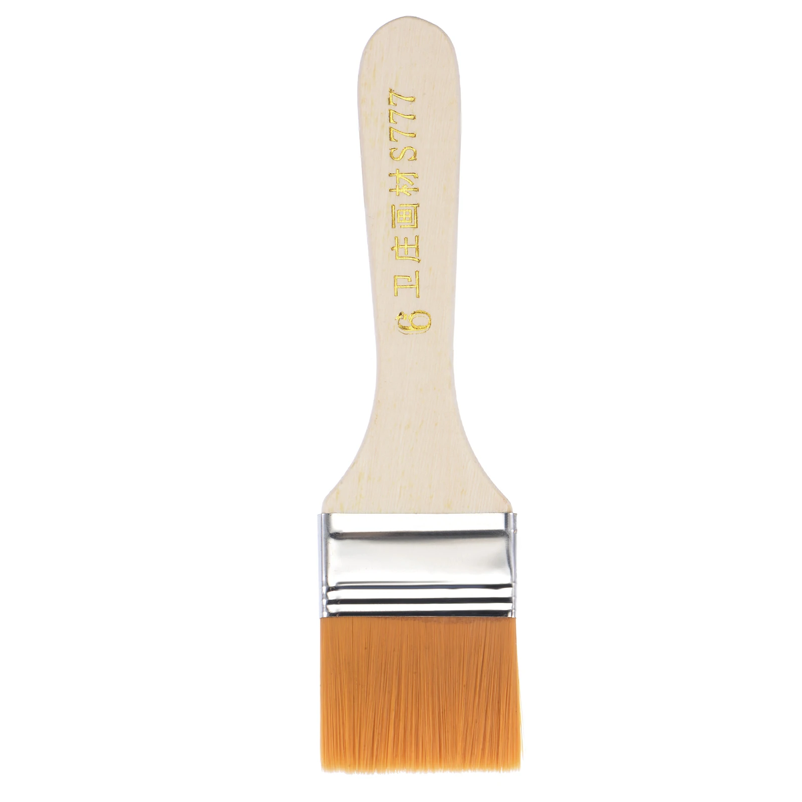

uxcell 6" Paint Brush 1.6" Width Soft Nylon Bristle with Wood Handle for Wall, Cabinets, Fences Yellow
