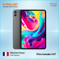 Tablette Teclast T65 13,4 pouces Android 16 120Hz IPS 26 Go de RAM (6 Go + 20 Go) 128 Go de ROM T7280 8 cœurs 4G LTE 8000 mAh Type-C GPS Appareil photo 13 MP 1