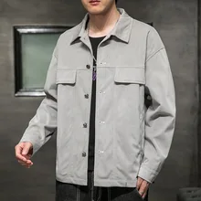 

Corduroy Men Soft Fleece Spring Autumn Korean Style New Casual Hunting Hiking Coats Jackets Top Trendy All-Matching Coat