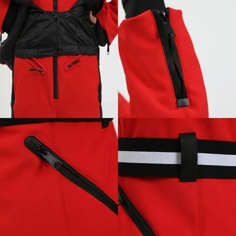 Ski Jackets Mountain Winter Hooded Woman Snowboard Clothes Outdoor Sports Skiing Overcoats Windproof Thermal for winter jacket ski jacket