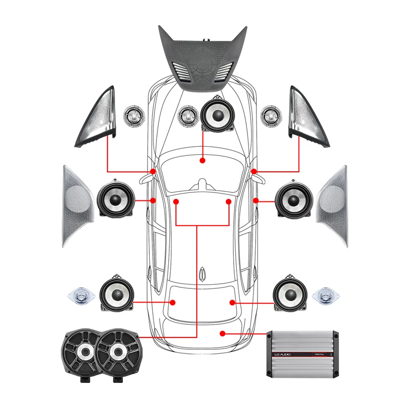 BMW G30 G31 5 시리즈용 글로우 LED 스피커 커버, 자동차 미드레인지 트위터, 하이파이 음악 스테레오 혼, 앰비언트 라이트, 장식 개조