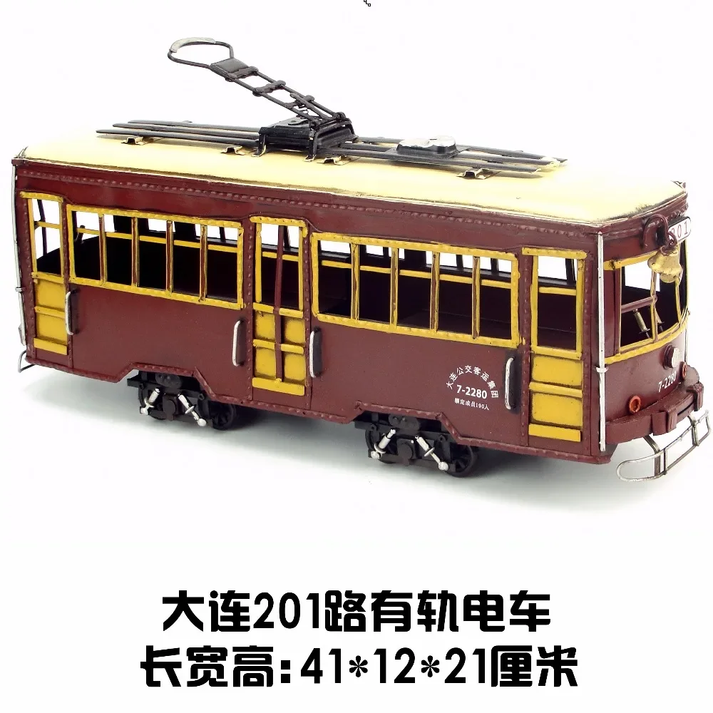 

Retro Iron Dalian Tram Road 201 Creative Handmade Crafts Window Furnishings Home Decoration Gift