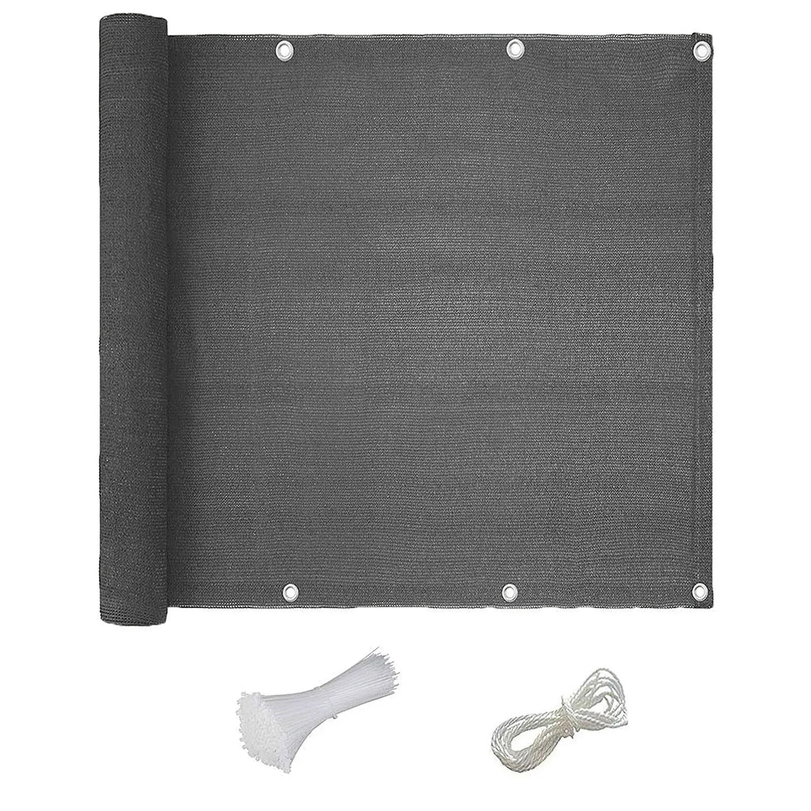 

Balcony Privacy Screen Fence Cover With Grommets Mesh Windscreen Sun Shade Cloth UV Protection For Outdoor Backyard Patio Cover