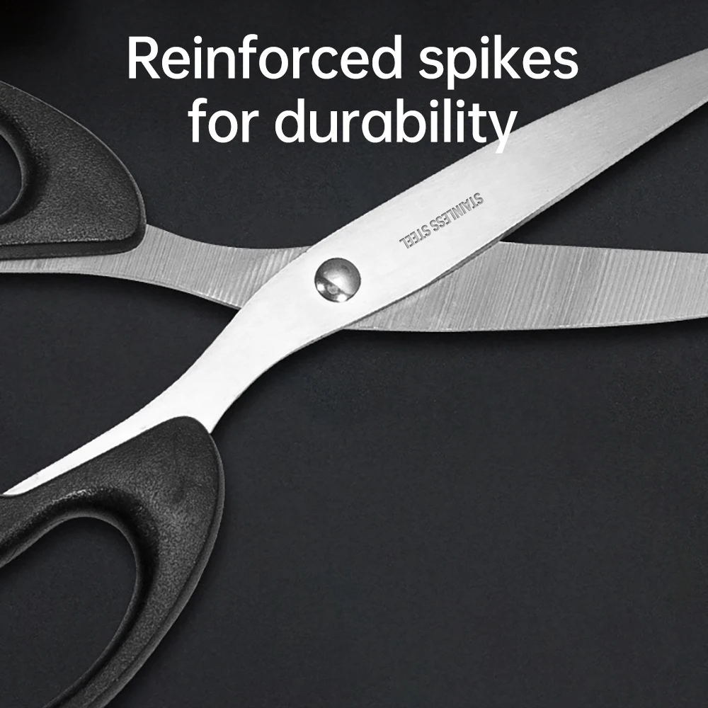 7.9" Scissors, Stainless Steel Blades, Soft Grip Handle, Suitable for Households,Offices and Schools, All Purpose - 3