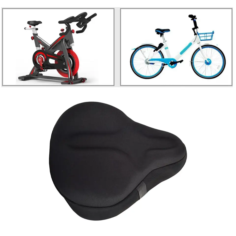 Housse De Selle En Gel Pour Vélo – Compatible Peloton – Coussin Noir