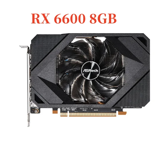 Asrock Amd Radeon Rx 6600 Rx 6600M Placa De Video 8Gb Gddr6 Amd Gpu Supporto A 128 Bit Schede Video Cpu Amd Scheda Grafica