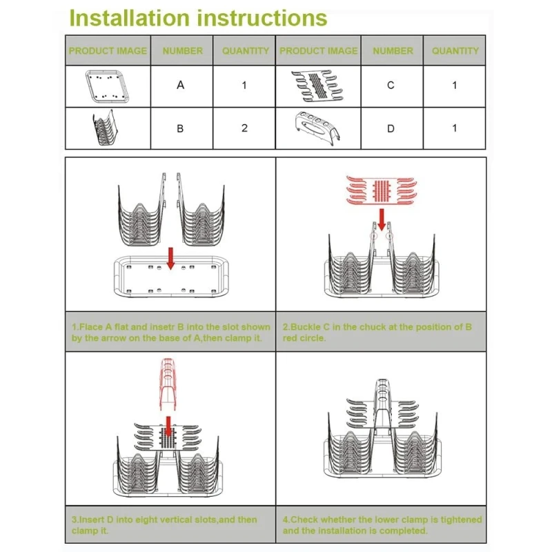 Portable Baby Bottle Drying Rack with Drain Tray 6