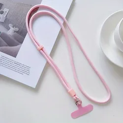 Versatile Durable Phone Lanyard Crossbody Neck Strap with Secure Case Clip for Outdoor and Daily Use (Pink)