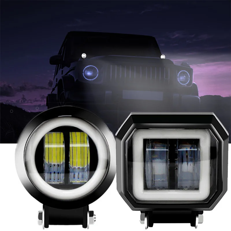 

Новинка, 30 Вт, 3 дюйма, 12-80 в, ходовой фонасветильник, 6500K, водонепроницаемый светодиодный портативный прожектор «ангельские глазки», светильник, внедорожник, светодиодный рабочий светильник