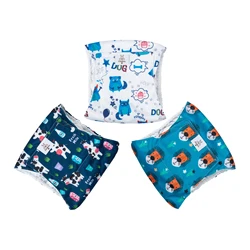Eco-Friendly Washable Male Dog Belly Bands - 3 Pack - M (DM14)