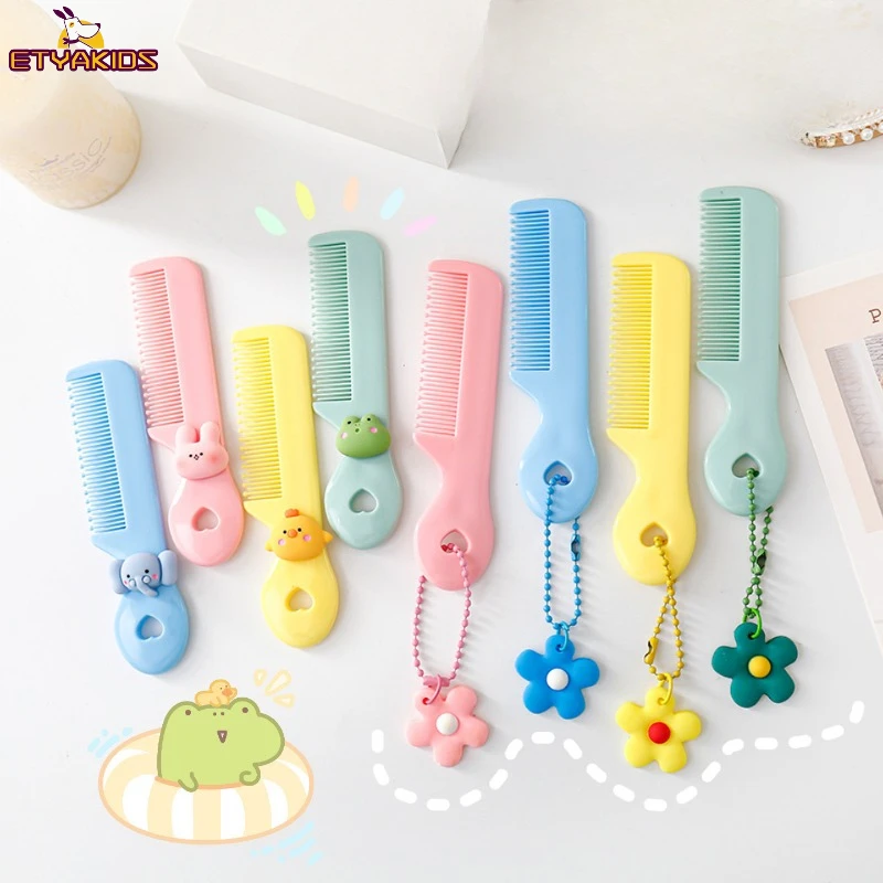 

Детская Антистатическая расческа для волос, милый детский парикмахерский инструмент с заостренным хвостом, клубничный, фруктовый, Cmb, аксессуары для волос