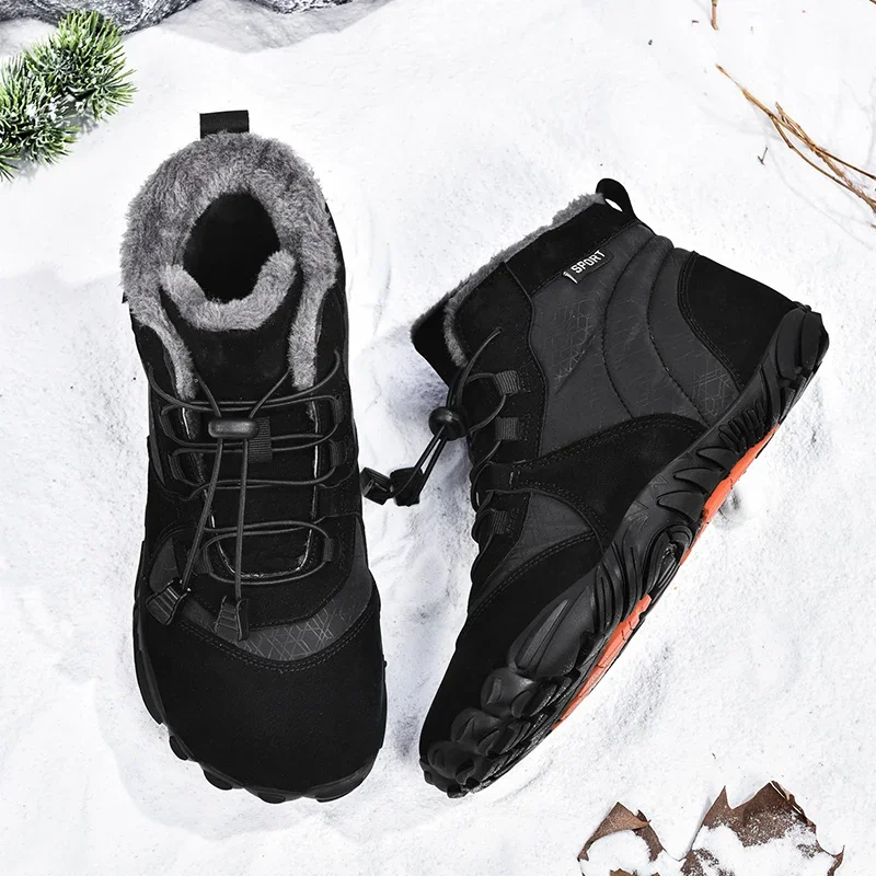 

Mens Boot Comfortable Soft All-match Trendy Wear-Resistant Non-slip Fashion Keep Warm Plus Velvet Popular Model Platform Outdoor