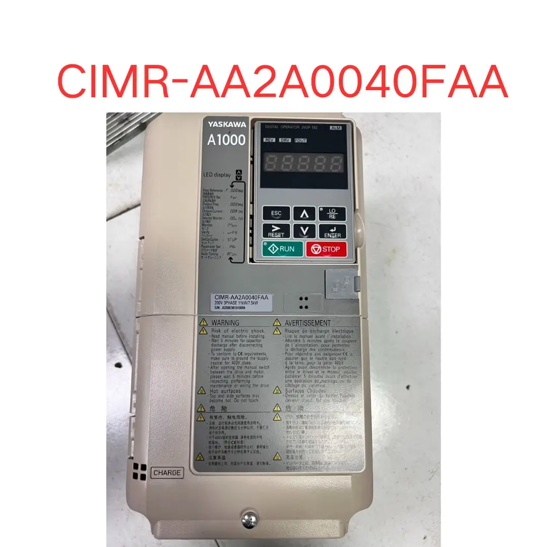 

used CIMR-AA2A0040FAA inverter 7.5KW test OK Fast shipping