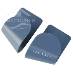 Wall-Mounted Pot Lid Holder - Space-Saving Kitchen Organizer (Style A Blue 2 PCS)