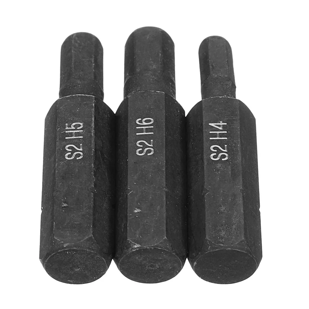 

3Pc Hexagon Impact Screwdriver Bit 8mm Hex Shank 36mm Hand Tools For Impact Driver Kit H4 H5 H6 Professional Hand Tool Set