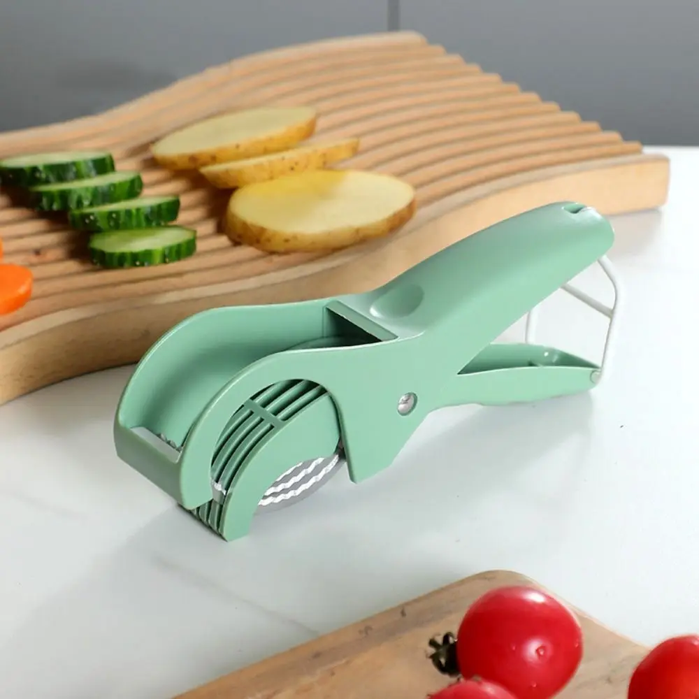 Stainless steel Manual Fruit Slicer Comfortable Grip Non-slip Handle Vegetable Chopper Rust-proof Easy To Use