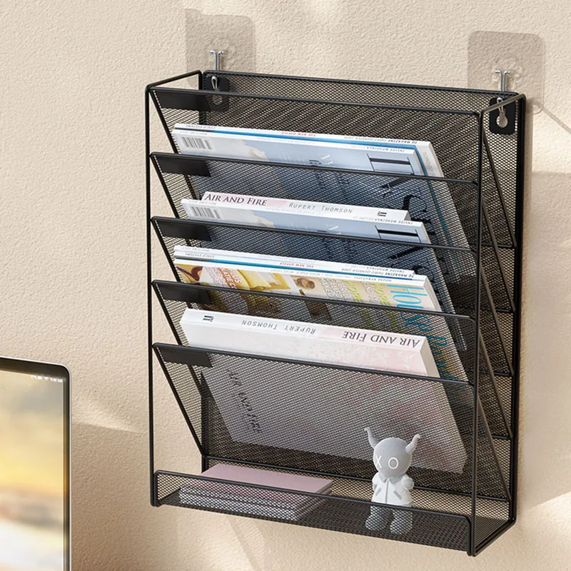 Book Shelves Removable Large Capacity Bookshelf Floor Magazine Rack Storage Shelf Display Stand Print Porte Floating Bookcase