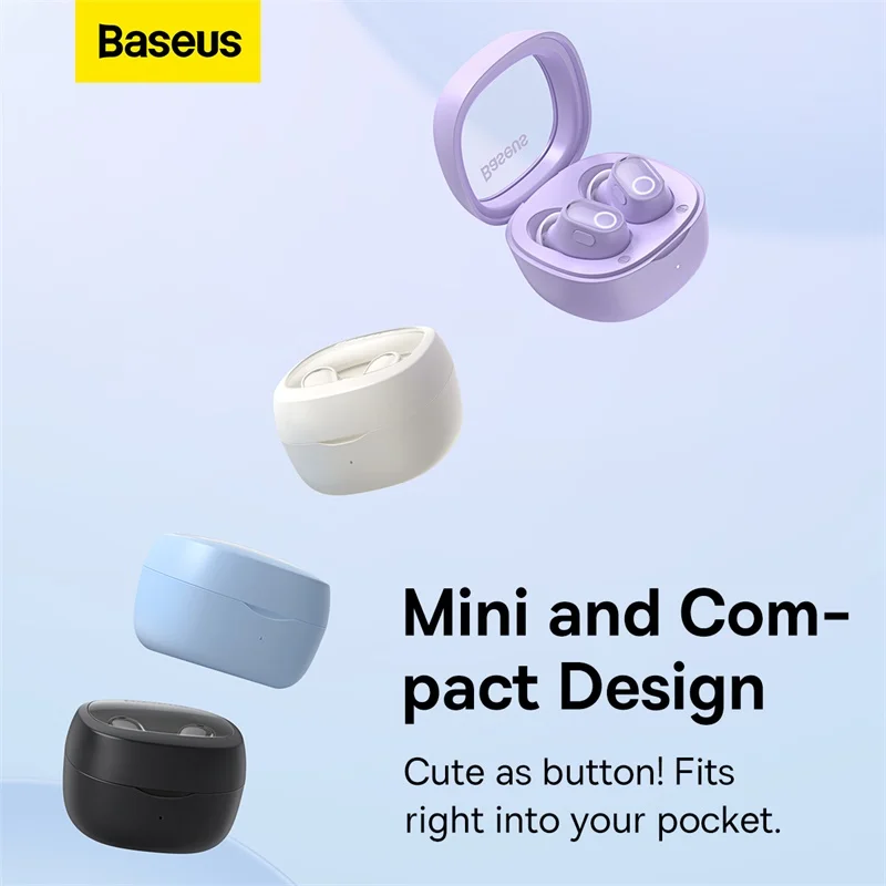 Baseus WM02 Plus TWS Headset Bluetooth Earphone Mini Earbuds Handsfree –  Baseus Indonesia