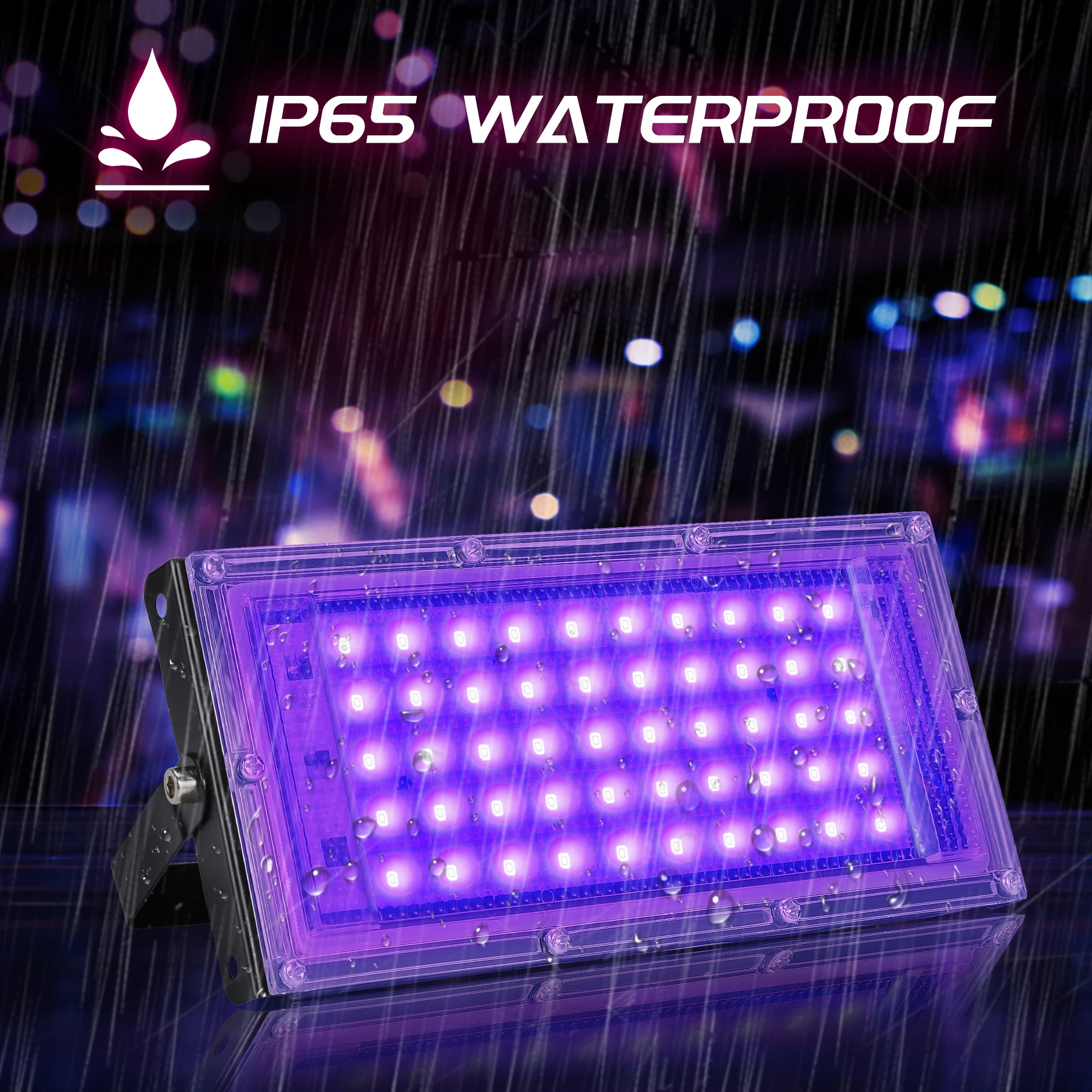 รูปสินค้า ไฟ LED สีดำ 50W 100W 150W สำหรับกลางแจ้ง
