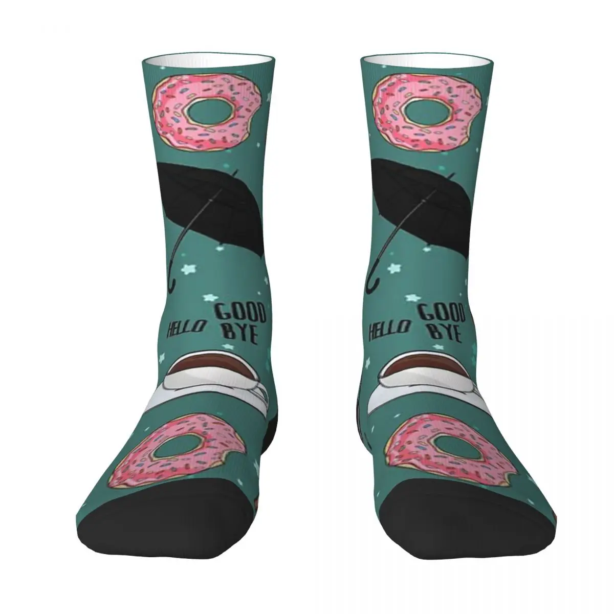 

Всесезонные короткие носки с коллажем «гарнитура зонтиков», модные длинные носки в стиле Харадзюку в стиле хип-хоп для мужчин и женщин, рождественские подарки