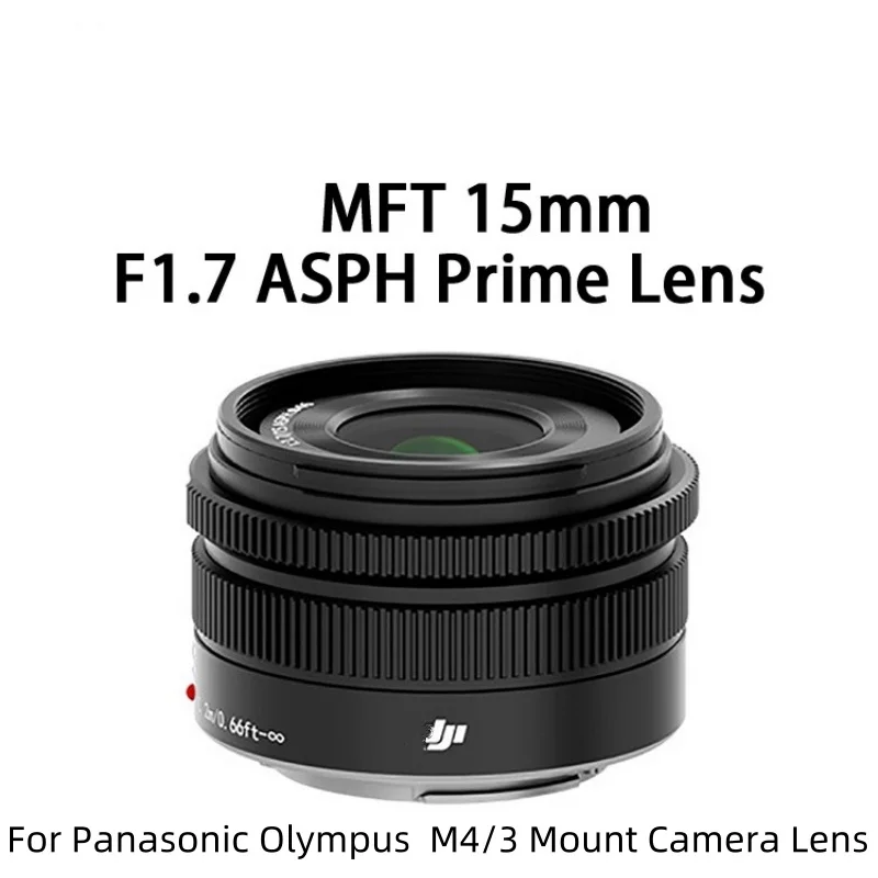 New Original For DJI 15mm F1.7 Lens For Panasonic Olympus M4/3 Mount Lens For GF7 GF8 GF9 GF10 GX85 G85 EM10 EM5 EP5 EP3 EPL5 2