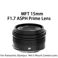 New Original For DJI 15mm F1.7 Lens For Panasonic Olympus M4/3 Mount Lens For GF7 GF8 GF9 GF10 GX85 G85 EM10 EM5 EP5 EP3 EPL5 2