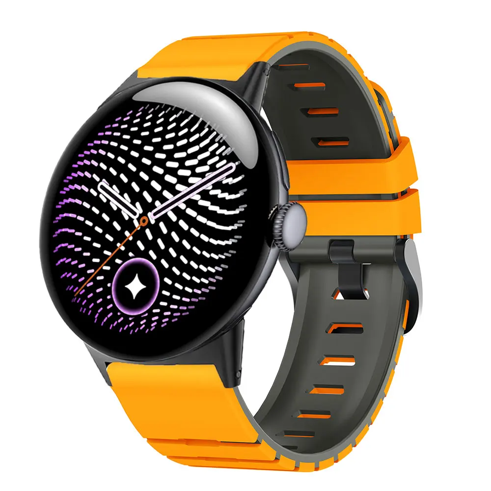 Two-Tone Silicone Replacement Watchband - Premium Accessory