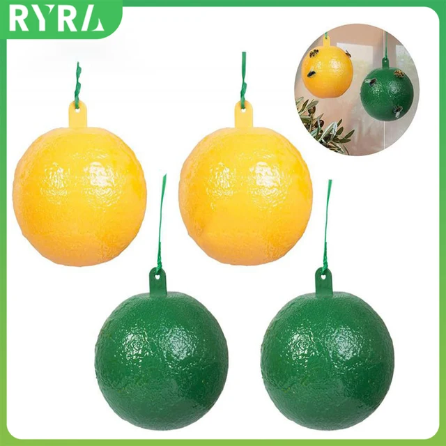 Fly Swatter Fruit Trap Catcher Killer Újrahasznosítható Függő Légycsapdás Golyó Kártevő Visszaszorító Gyilkos 1/2Pc