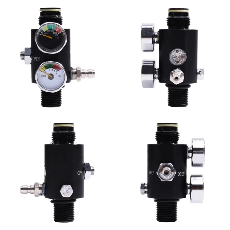 TUXING HPA Tank Regulator Valve M18*1.5 Thread 5000PSI Compressed Air Cylinder A