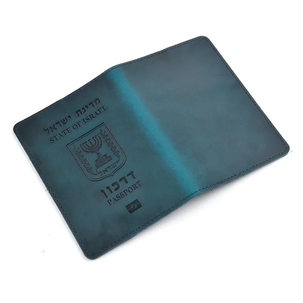 Genuine Leather Israeli Passport Cover For Israel Credit Card Holder Hebrew Passport Case Unisex Travel Wallet leather wallet,wallet card holder,card holder,credit card holder,credit card wallet,card wallet,id card holder,id card case,wallet card bag,business card holder