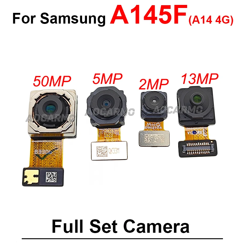 Fotocamera Anteriore per Samsung Galaxy A146 A14 5G 4G A145F, Modulo Fotocamera Posteriore UltraWide Macro Principale con Cavo Flessibile 50MP 5MP 2MP - immagine 5
