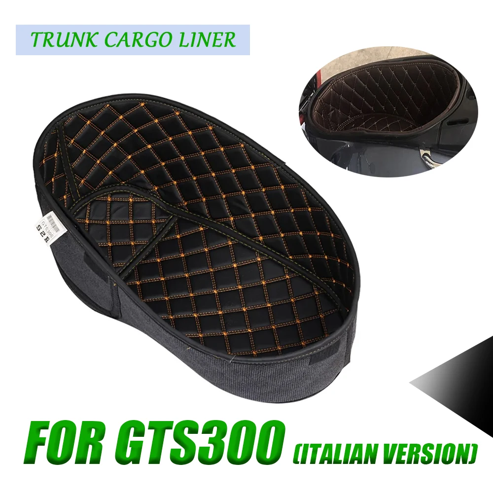 

Motorcycle PU Rear Trunk Cargo Liner Protector Seat Bucket Pad Inner For Vespa GTS 300 GTS GTS300 2018 2019 2020 Accessories