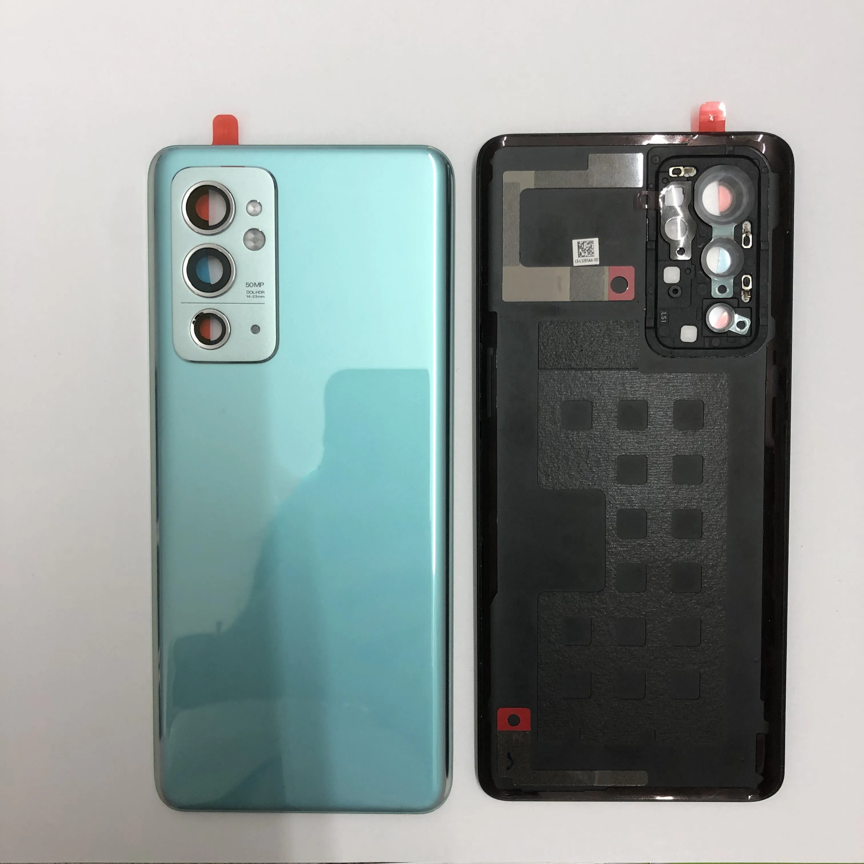 OnePlus 9 Pro 배터리 커버 유리 패널 후면 도어 하우징 케이스 Oneplus 9 / 9R / 9RT 후면 커버 (카메라 렌즈 포함)용 AAA 글래스