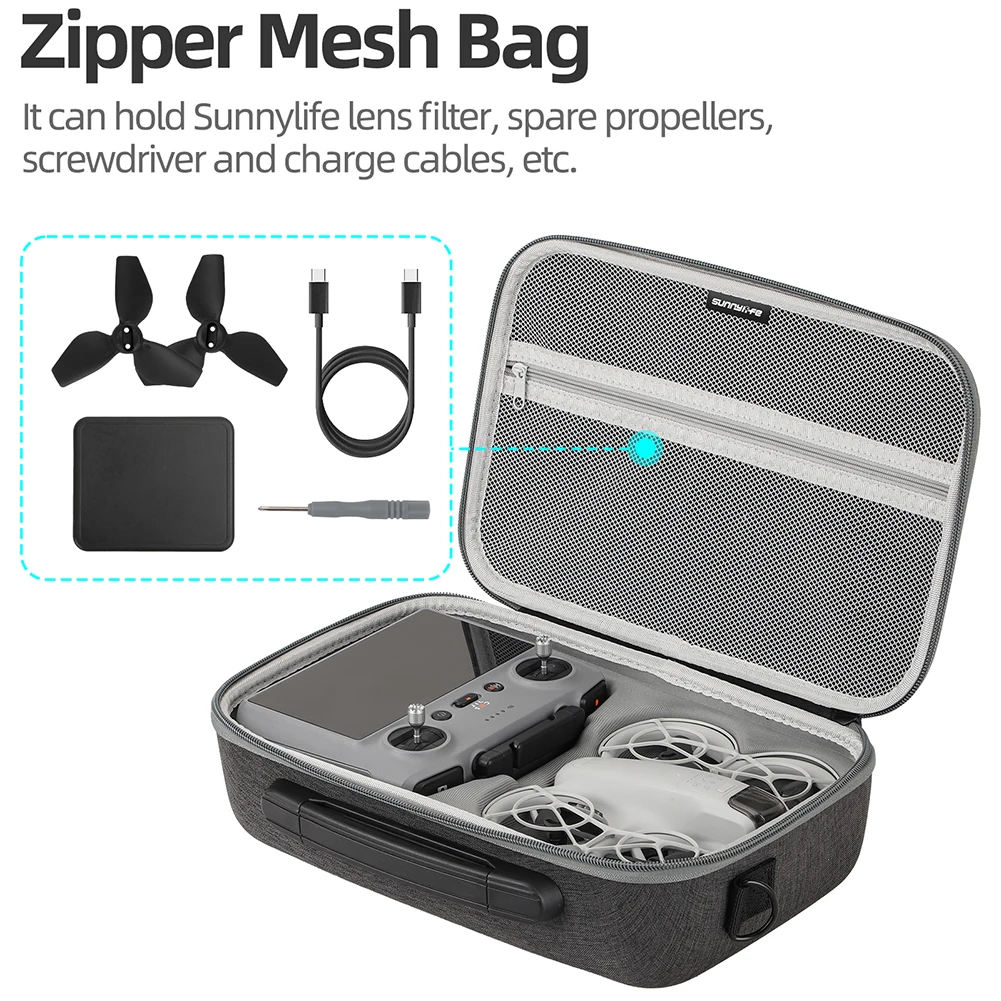 Drone Carrying Case For DJI NEO Portable Storage Bag Shockproof Protective Shoulder Bag for DJI Neo RC 2 Remote Controller Case