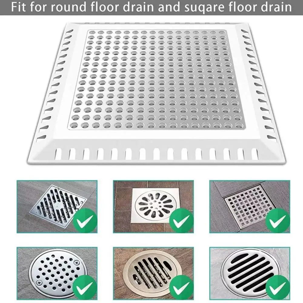 Description Picture 5 of itemShower Drain Cover Hair Catcher Drain Filter Bathroom Protector Stainless Steel Sink Strainer Drain Filter Bathtub Hair Catcher