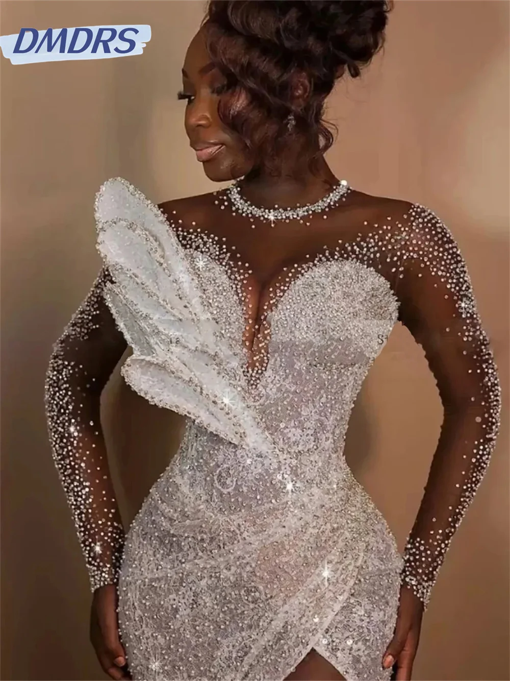 Charming Off-The-Shoulder Wedding Dress 2024 Elegant Sleeveless Bridal Dress Charming Strapless Floor-Length Gown Vestido De Nov