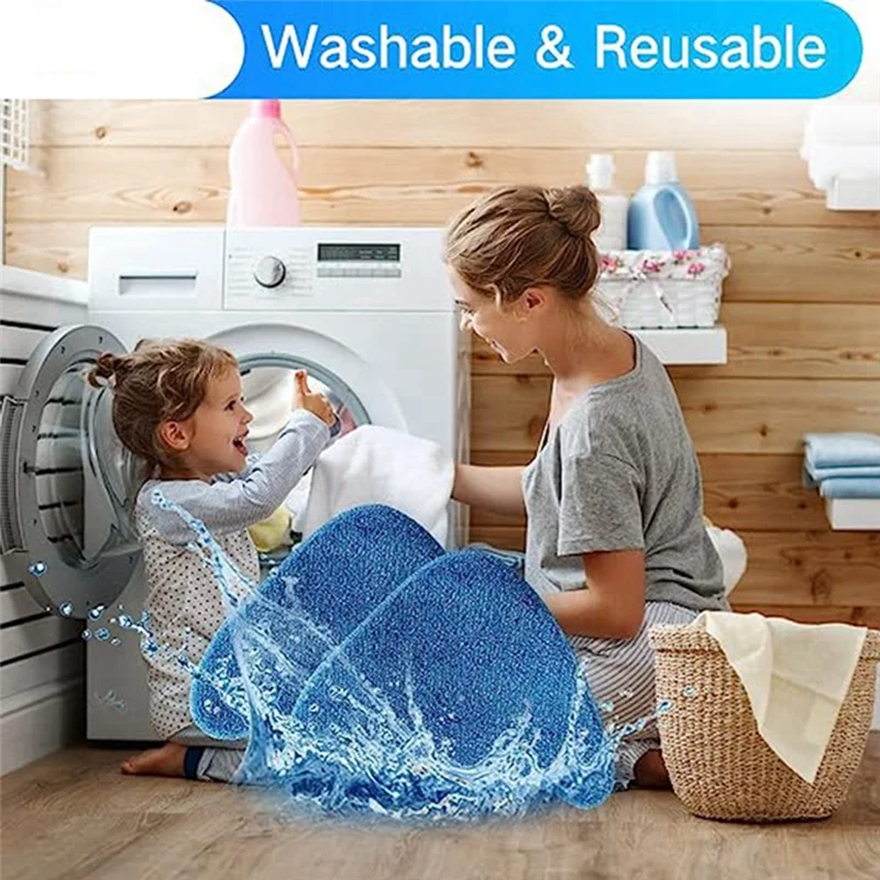 Reusable Microfiber Soft Mop Pad Vacuum Accessories Replacement For Hoover WH21000B64B