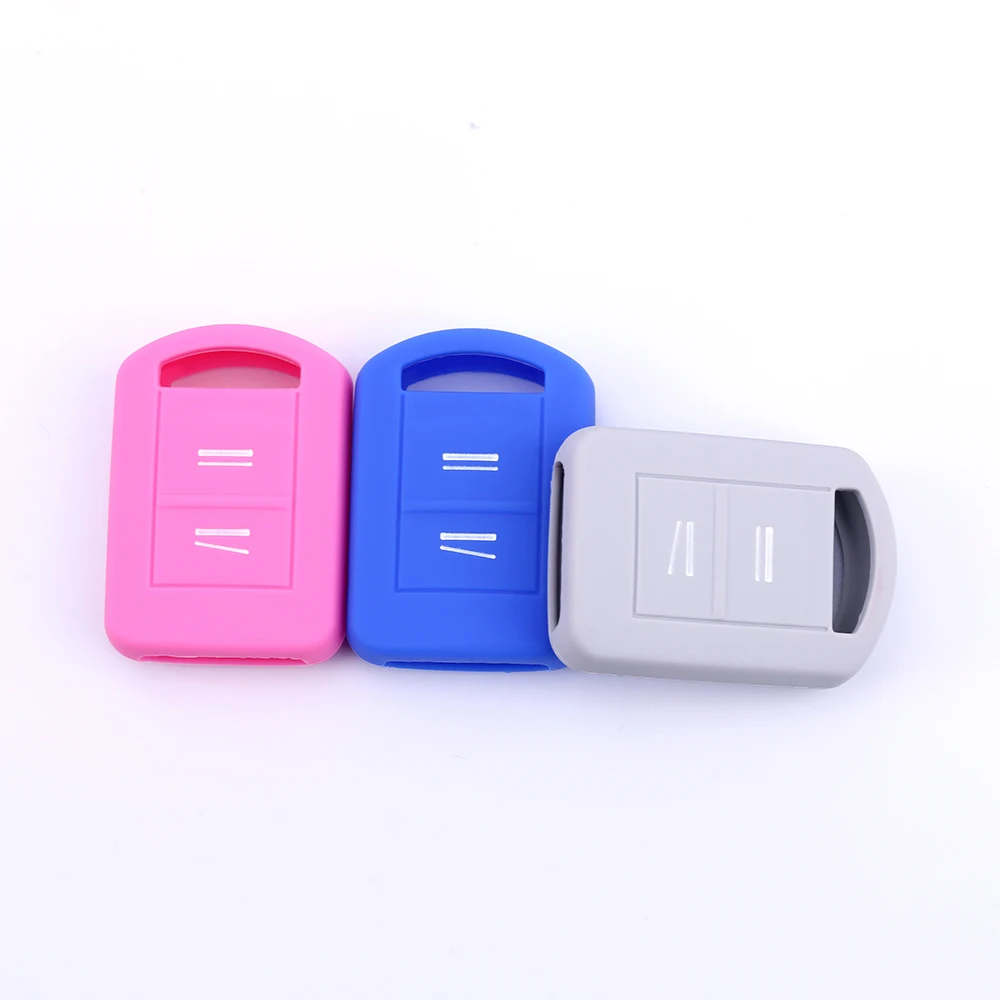 Replacement Silicone Car Key Case Fob Cover For Opel Vauxhall Corsa Agila Meriva Combo 2 Buttons Remote Shell Holder Parts key case key case cover car key shell remote control case cover