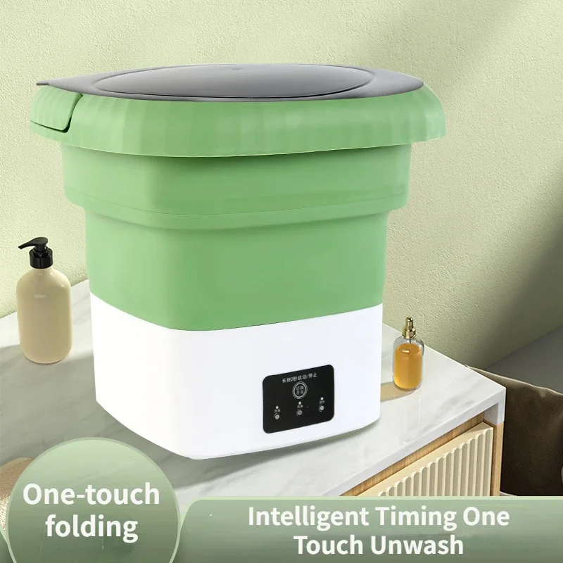 Automatic Home Small Folding Washing Machine Multi-function Washing Underwear Socks Mini Machine Fast Tumble Dry Clothes