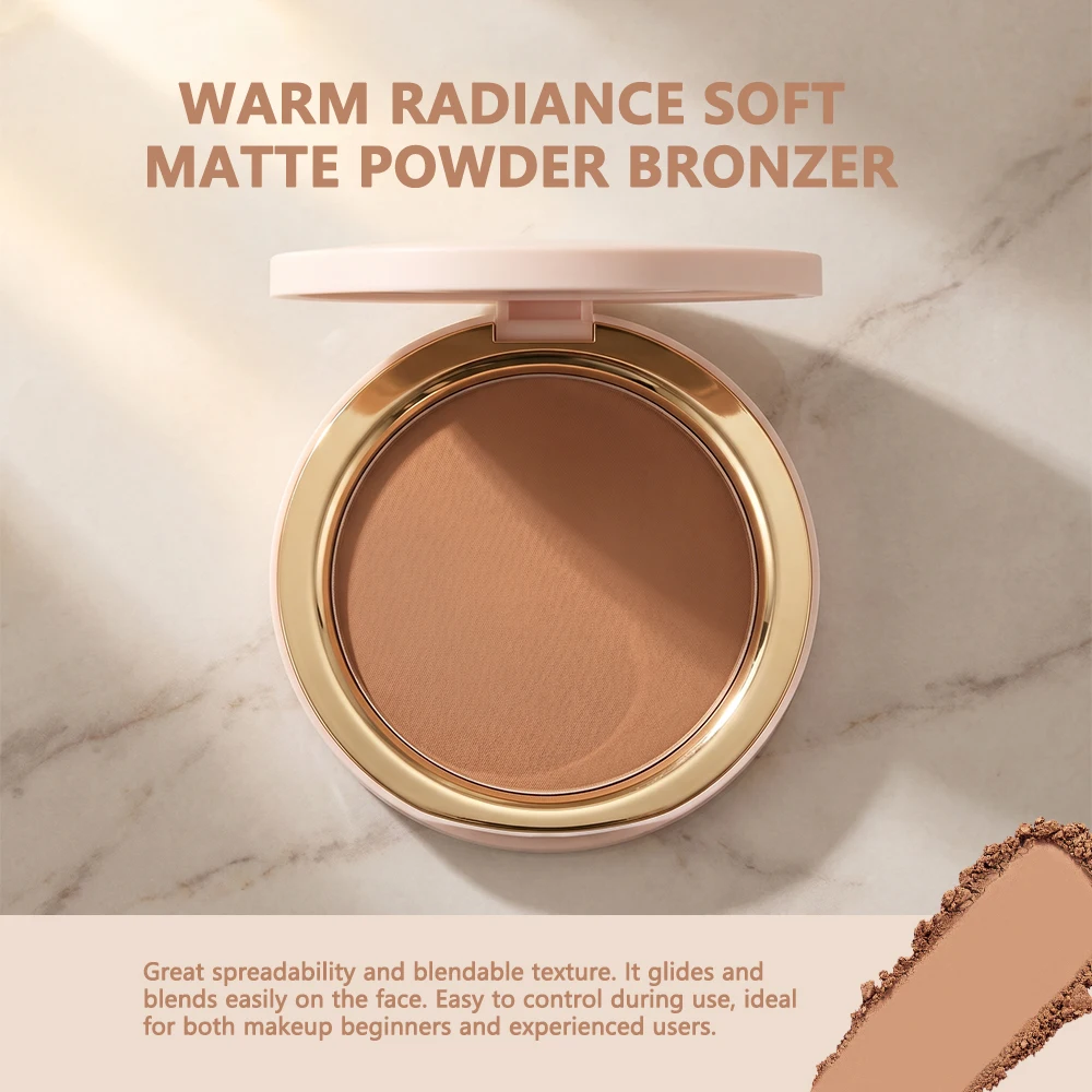 Warm Radiance Soft-Matte Bronzing Powder with Buildable Coverage