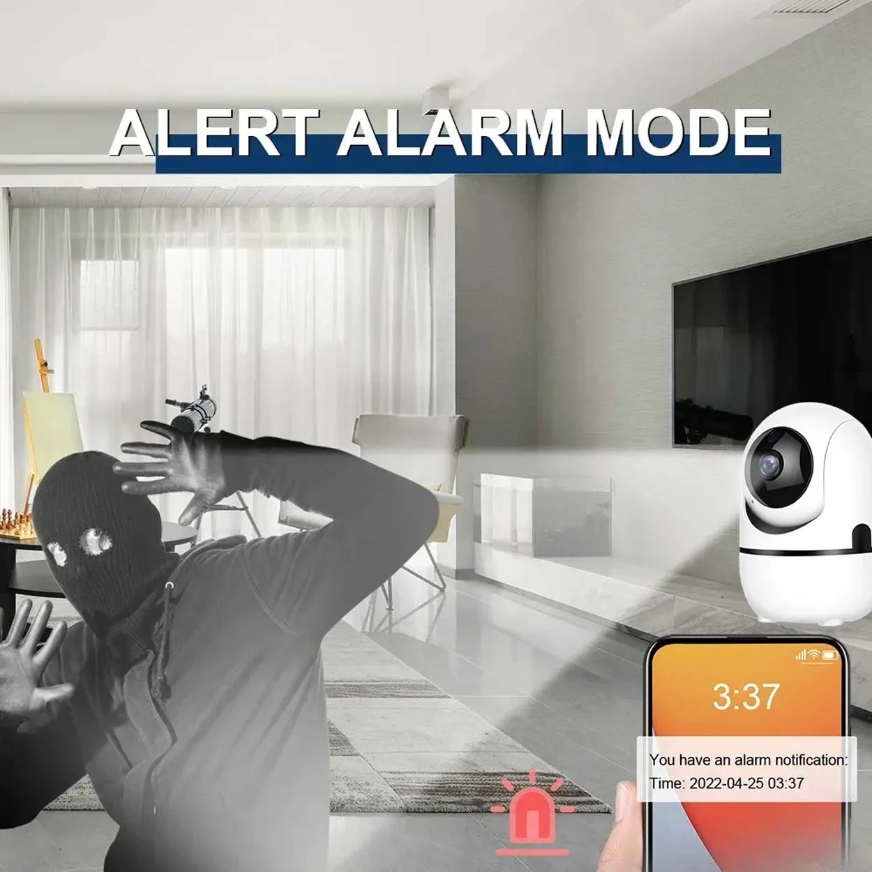 5MP WiFi indoor Camera 2K Smart WiFi Security Camera 360° PTZ Automatic Tracking Detection Night Vision Baby Monitor CCTC Camera 5