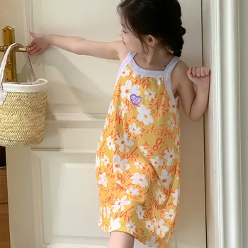 Girls Suspender Beach Dress 1