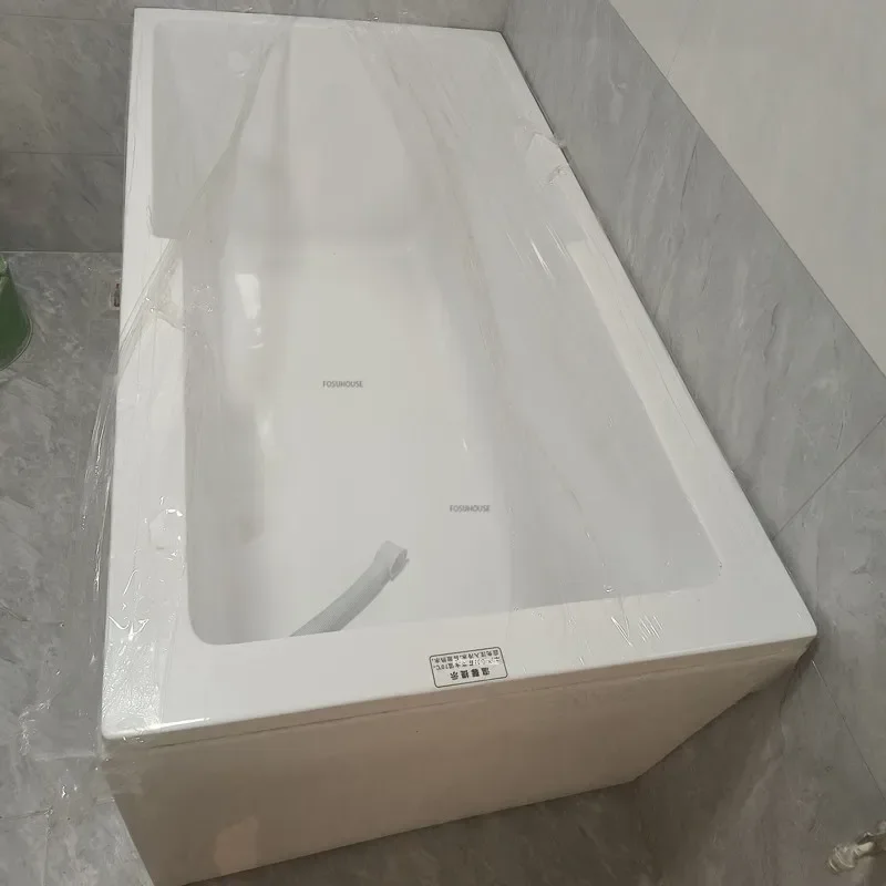Modern Simple Home Acrylic Massage Bathtub Small Apartment Bathroom Constant Temperature Surfing Jacuzzi with Seat Design X 3